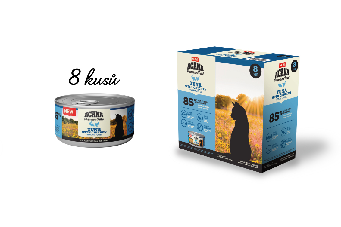 ACANA CAT PATE TUNA & CHICKEN 8 x 85 g