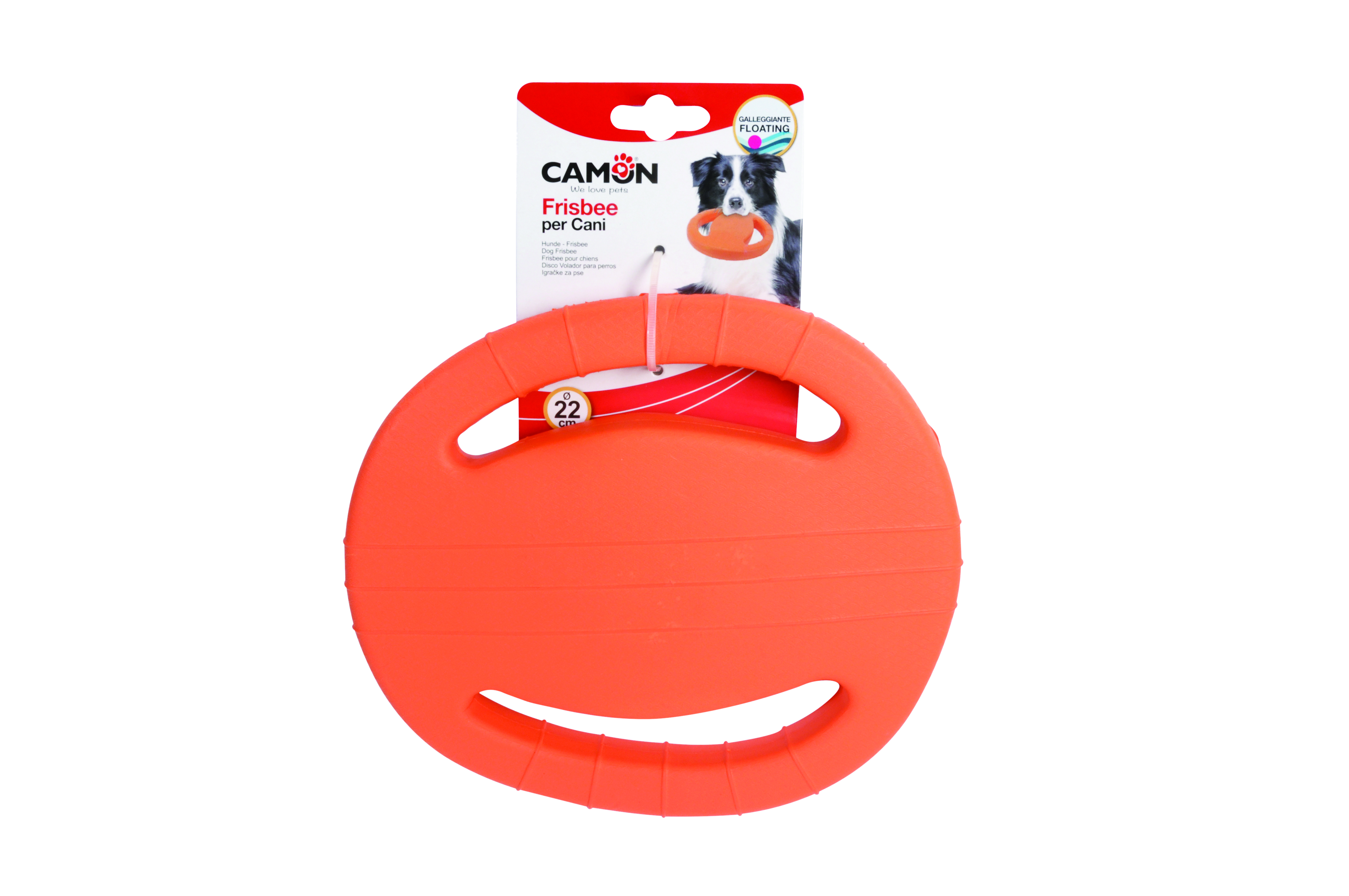 ORANŽOVÝ FRISBEE PLOVÁK S DRŽADLI 22 cm