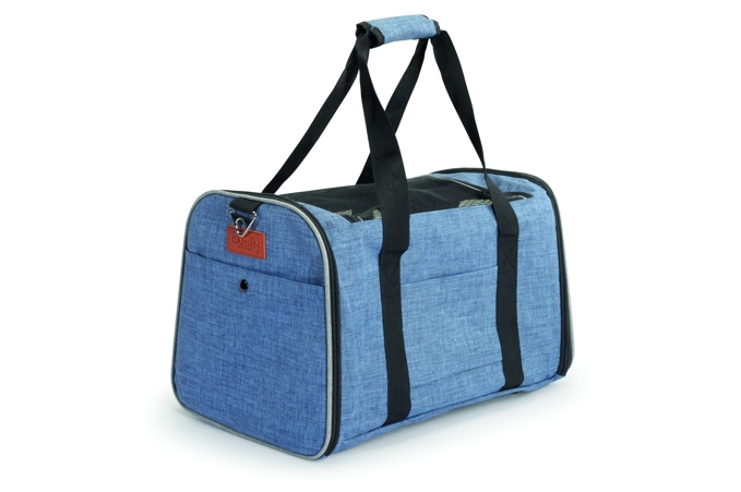 TAŠKA DENIM NA MAZLÍČKA 40x28x28 cm 8 kg MODRÁ