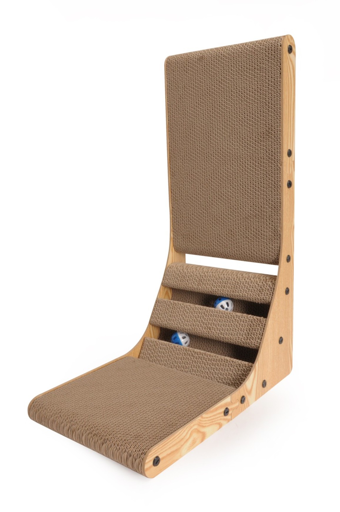 CAMON ŠKRABADLO KARTONOVÉ + 2x MÍČEK + ŠANTA 46x28xH 65 cm