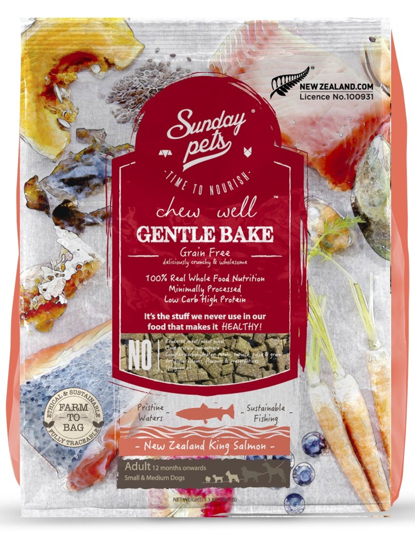 GENTLE BAKE SALMON ADULT SMALL/MEDIUM BREED 1,3 KG