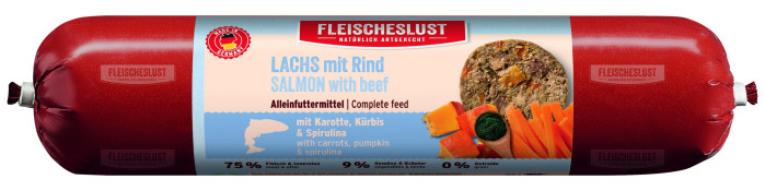 detail SALMON WITH BEEFWITH CARROTS, PUPMPKIN & SPIRULIN 400G
