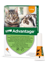 ADVANTAGE 4 X 0,4ML PRO KOCKY DO 4KG