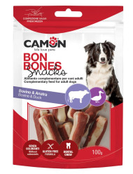 CAMON KOSTIČKY MINI BŮVOL + KACHNA 100 g 5x1,5x2 cm