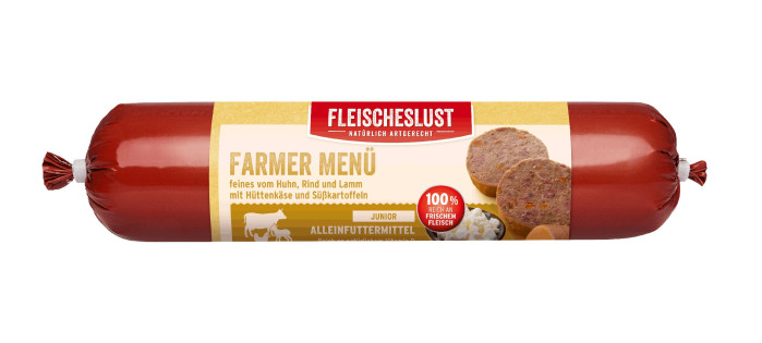 detail FARMER MENU 400g JUNIOR chicken, lamb & beef