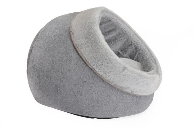 detail CAMON PELECH IGLU CAT PLYŠ 40x40 cm ŠEDÁ