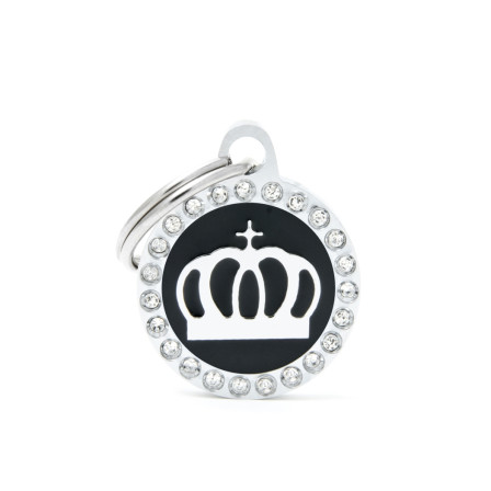 detail SMALL BLACK CIRCLE CROWN GLAM