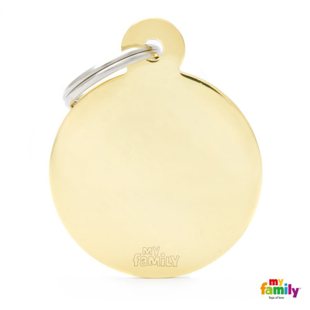 detail BIG ROUND GOLDEN BRASS