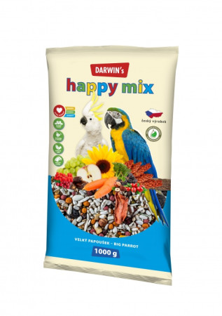 detail DARWINS VELKÝ PAPOUŠEK HAPPY MIX 1000 g