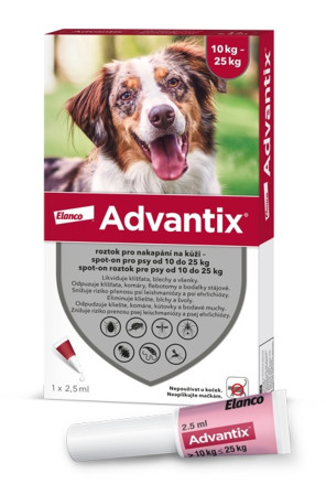 detail ADVANTIX SPOT-ON 2,5ML L/10-25KG