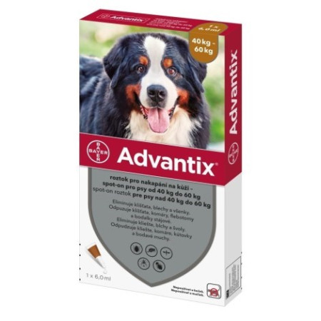 detail ADVANTIX SPOT ON 1*6ML PRO PSY XXL 40-60 KG