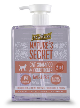 detail NATURE´S SECRET CAT SHAMPOON CON TANGLE FREE 500 ml