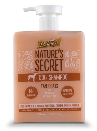 detail NATURE´S SECRET DOG SHAMPOO TAN COATS 500 ml