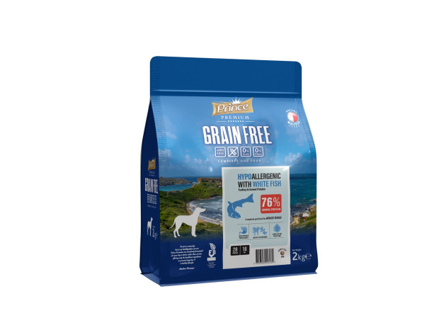 detail PRINCE HYPOALLERGENIC WITH WHITE FISH 2KG