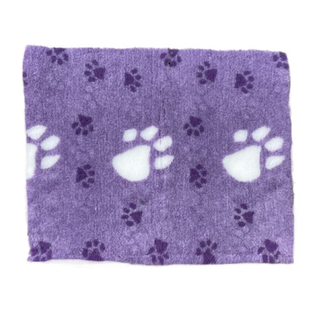 detail TERMOIZOLAČNÍ DEKA BÍLO FIALOVÁ 100x150 cm