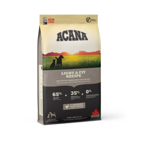 detail ACANA LIGHT & FIT RECIPE 11,4 kg