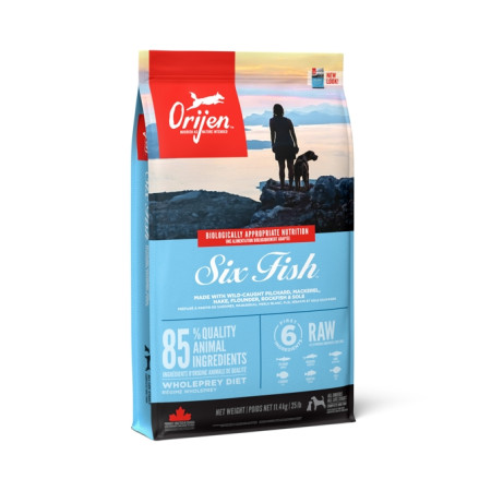 detail ORIJEN SIX FISH 11,4 kg