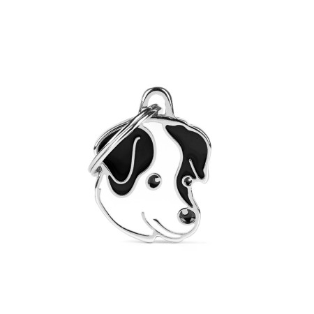 detail BLACK & WHITE JACK RUSSELL