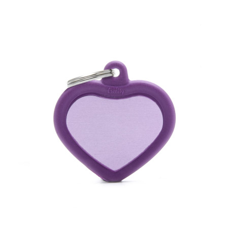 detail PURPLE HEART ALU PURPLE RUBBER