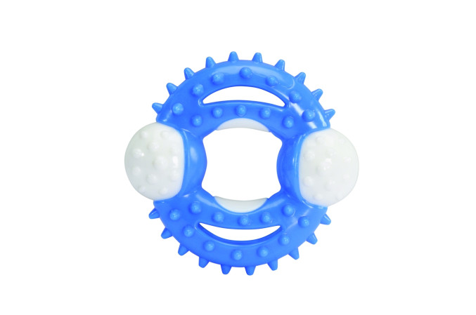 detail DENTÁLNÍ HRAČKA KRUH TPR+NYLON 10,5 cm
