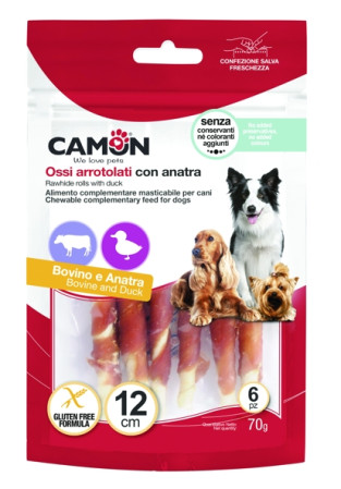 detail PAMLSKY TYČINKY S HOVĚZÍM A KACHNOU 70 g