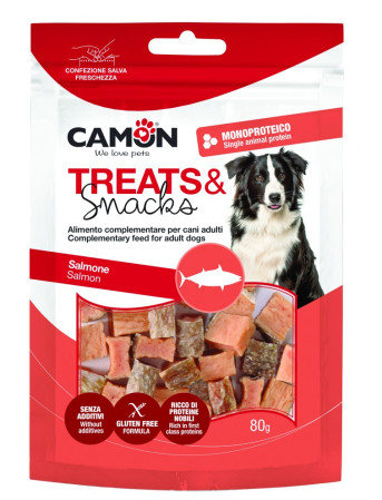 detail PAMLSKY KOSTKY S LOSOSEM 80 g