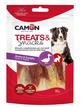 detail CAMON SNACKS OUŠKO 9 cm KACHNA 80 g
