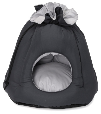 detail BOUDA CAT 50x50x45 cm MODRÁ CAMON