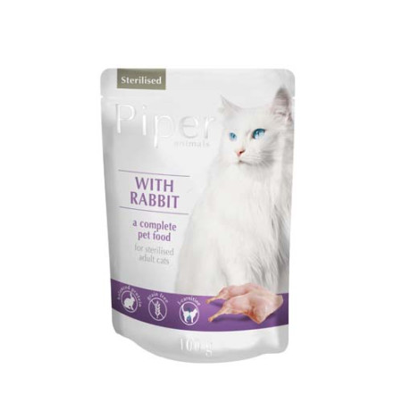 detail PIPER CAT S KRÁLÍKEM STERILISED 100 g