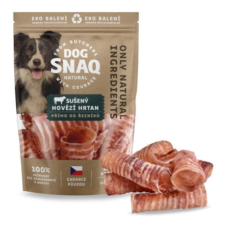 detail DOG SNAQ - SUŠENÝ HOVĚZÍ HRTAN 100 g