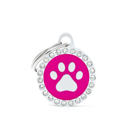 detail SMALL FUCHSIA CIRCLE PAW GLAM