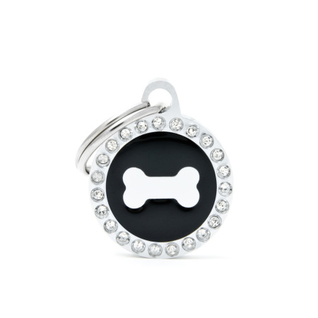 detail SMALL BLACK CIRCLE BONE GLAM