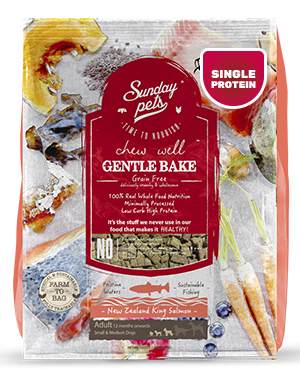 detail SUNDAYPETS SALMON ADULT DOG S/M BREED SINGLE 1,3 KG