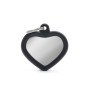 náhled HEART CHROME PLATED BRASS BLACK RUBBER