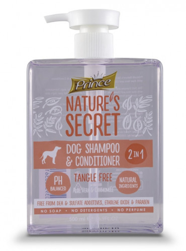 NATURE´S SECRET DOG SHAMPOO CON TANGLE FREE 500 ml